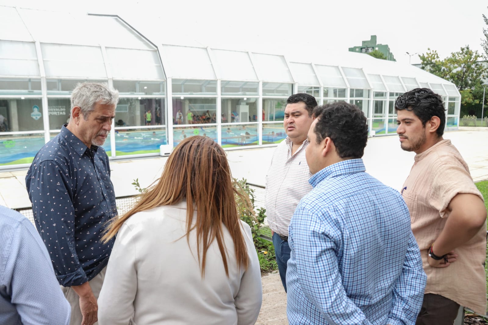 Ferraresi recibió a representantes de gobiernos locales de Ecuador y El Salvador y recorrieron Avellaneda